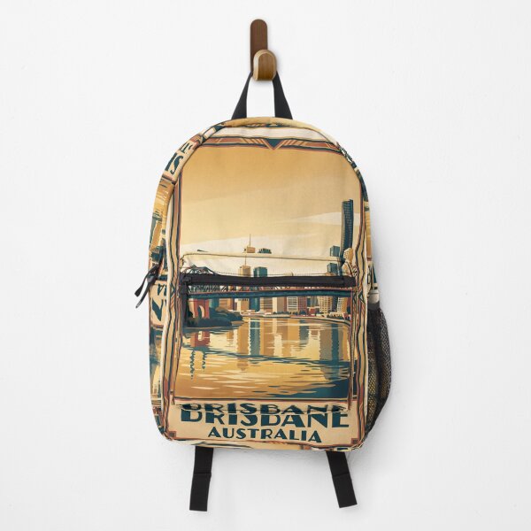 Item preview, Brisbane Australia Vintage Travel Illustration designed and sold by Bomax121.