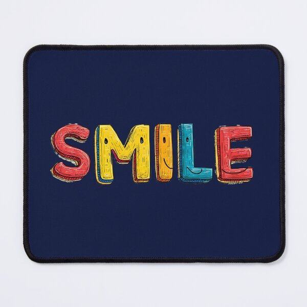 Item preview, Vibrant 3D "SMILE" Playful Typography Art Design designed and sold by SeJaa.