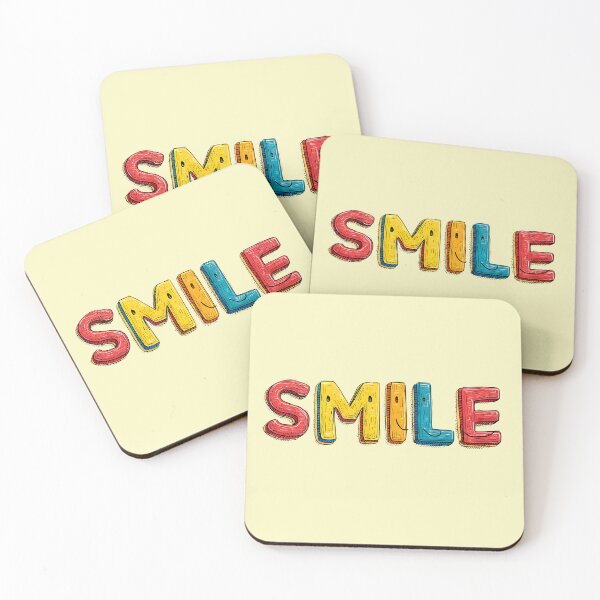 Item preview, Vibrant 3D "SMILE" Playful Typography Art Design designed and sold by SeJaa.