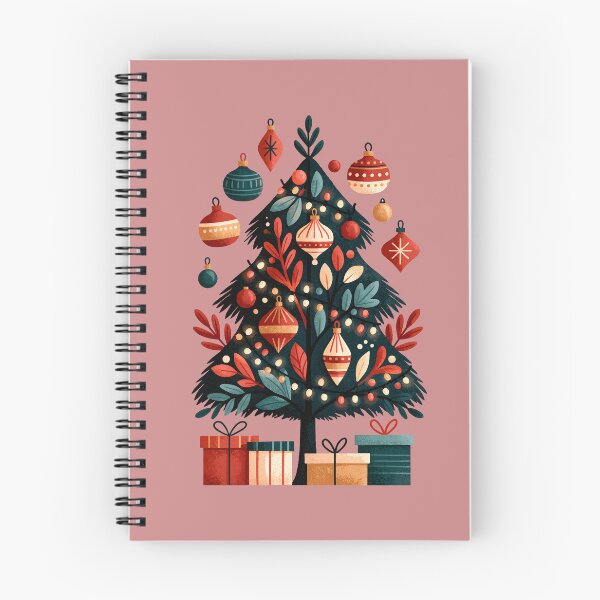Item preview, Festive Retro Christmas Tree with Gifts designed and sold by colorful-white.