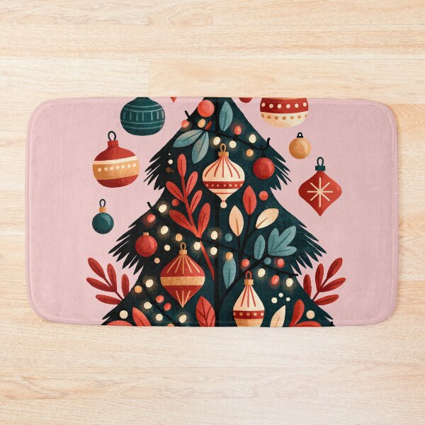 Item preview, Festive Retro Christmas Tree with Gifts designed and sold by colorful-white.