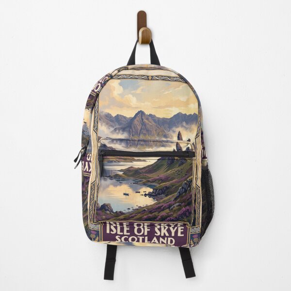 Item preview, Isle of Skye Scotland Vintage Travel Illustration designed and sold by Bomax121.