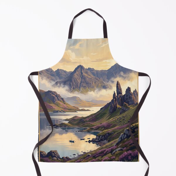 Item preview, Isle of Skye Scotland Vintage Travel Illustration designed and sold by Bomax121.