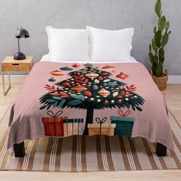 Item preview, Festive Retro Christmas Tree with Gifts designed and sold by colorful-white.