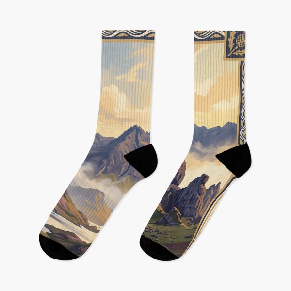 Item preview, Isle of Skye Scotland Vintage Travel Illustration designed and sold by Bomax121.