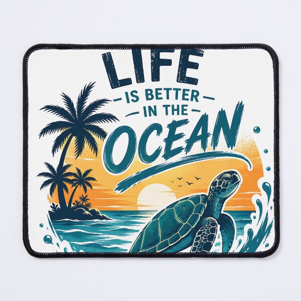 Item preview, Life Is Better In The Ocean Sea Turtle Sunset designed and sold by Jaideep Walia.