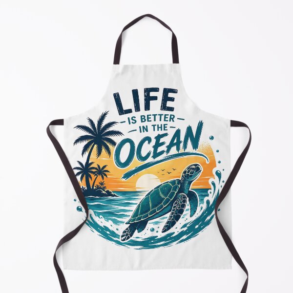 Item preview, Life Is Better In The Ocean Sea Turtle Sunset designed and sold by Jaideep Walia.