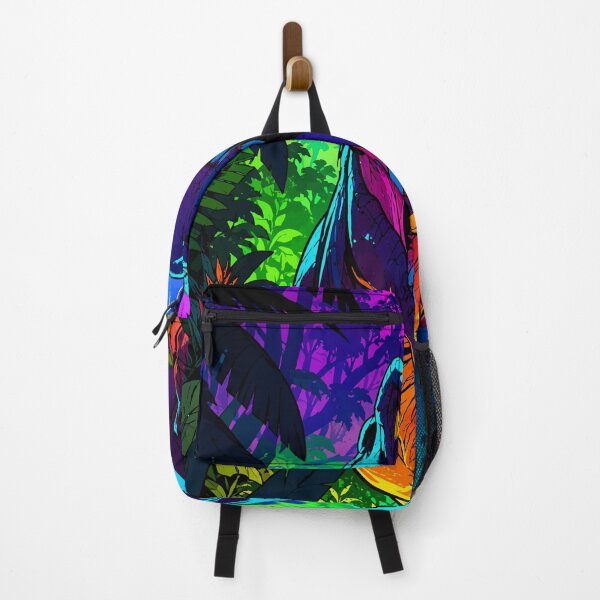 Item preview, Roaring Neon T-Rex Dinosaur Jungle Lightning Pop Art Graphic designed and sold by The Upside Down.