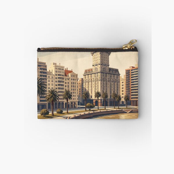 Item preview, Montevideo Uruguay Vintage Travel Illustration designed and sold by Bomax121.