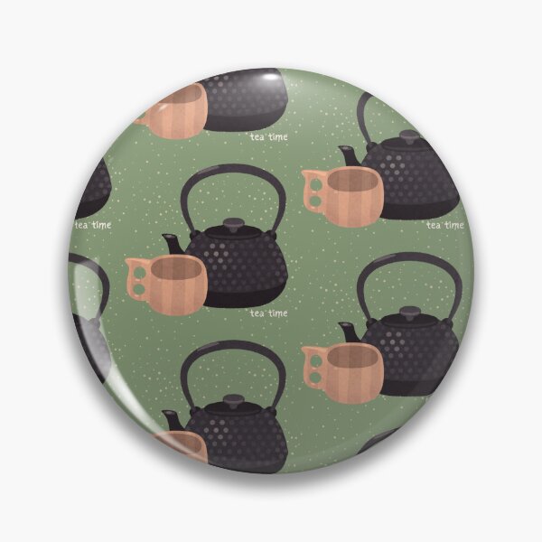 Item preview, Zen Tea Times Cozy Iron Tea Pot And Wooden Tea Cup designed and sold by LibertyHub.