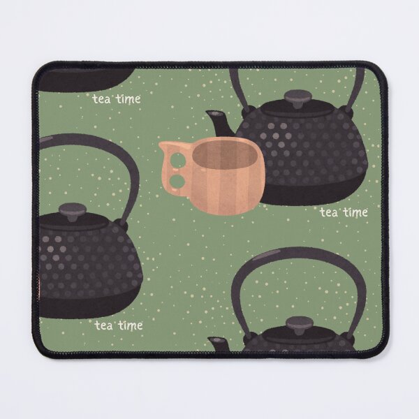 Item preview, Zen Tea Times Cozy Iron Tea Pot And Wooden Tea Cup designed and sold by LibertyHub.