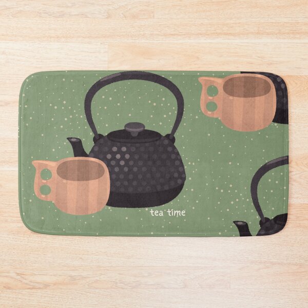 Item preview, Zen Tea Times Cozy Iron Tea Pot And Wooden Tea Cup designed and sold by LibertyHub.