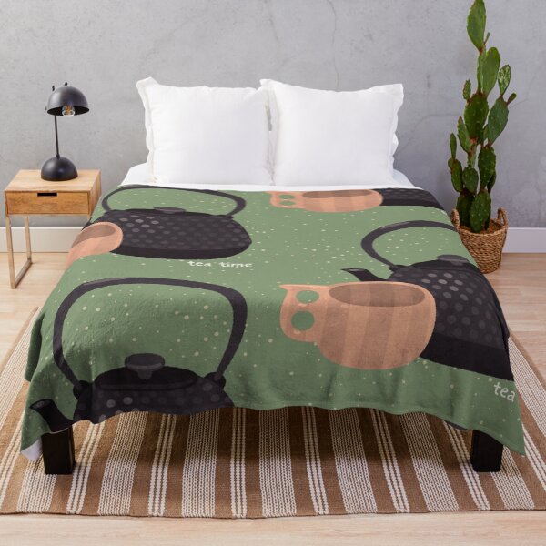 Item preview, Zen Tea Times Cozy Iron Tea Pot And Wooden Tea Cup designed and sold by LibertyHub.