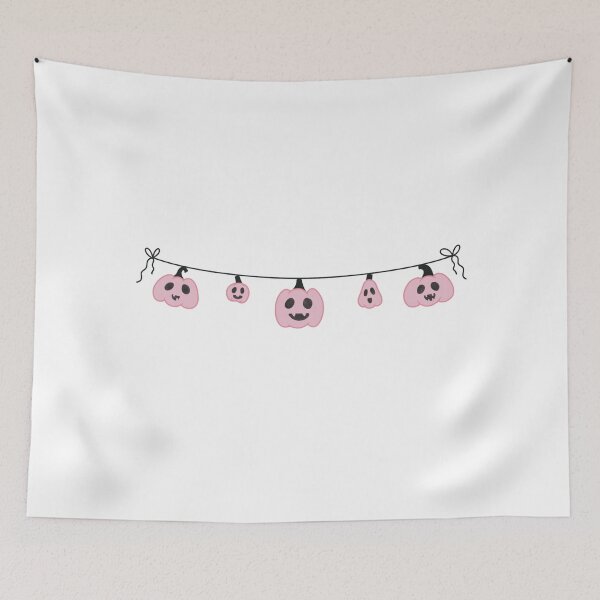 Item preview, Cute Halloween Decorations Pink Pumpkin Bunting Garland designed and sold by winterpumpkin.