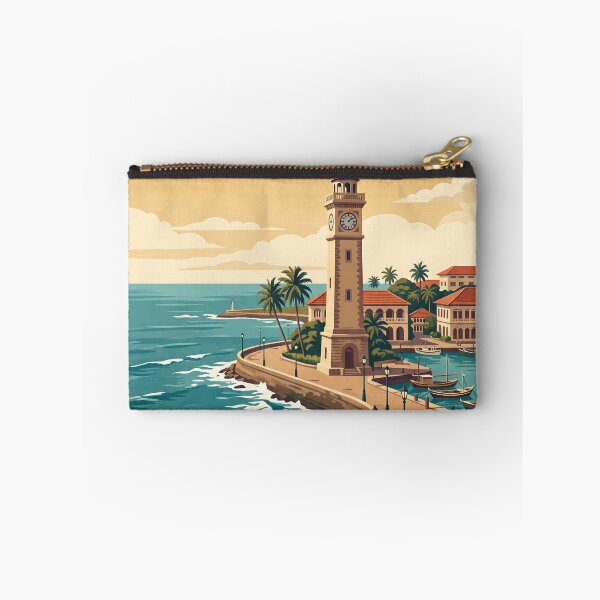 Aperçu de l'œuvre Illustration côtière vintage de Colombo, Sri Lanka créée et vendue par Bomax121.