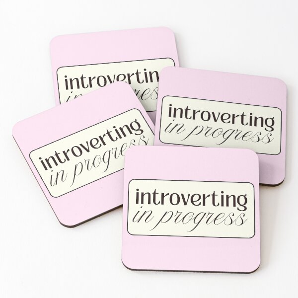 Item preview, Introverting in Progress Funny Introvert Quote designed and sold by jianina-alondra.