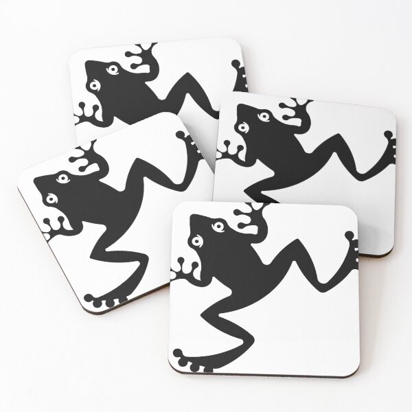 Item preview, Minimalist Black Silhouette Jumping Frog designed and sold by Keltoi-art.
