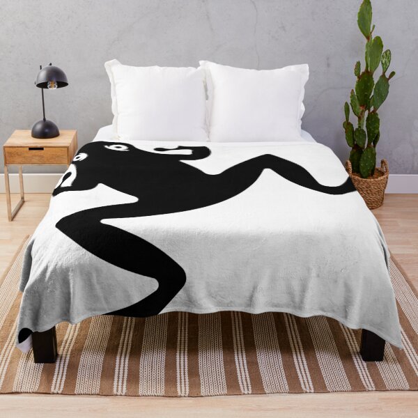 Item preview, Minimalist Black Silhouette Jumping Frog designed and sold by Keltoi-art.