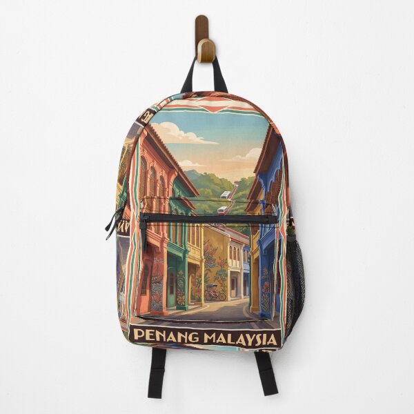 Item preview, Penang Malaysia Vintage Heritage Illustration designed and sold by Bomax121.