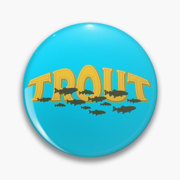 Item preview, Trout fishing illustration "Trout" with school of trout cruzing by. designed and sold by Art-Horizon.