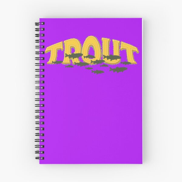 Item preview, Trout fishing illustration "Trout" with school of trout cruzing by. designed and sold by Art-Horizon.