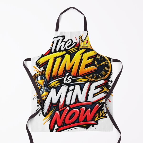 Item preview, The Time Is Mine Now – Motivational Streetwear Typography designed and sold by Design Sounds Studio.