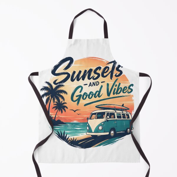 Item preview, Sunsets And Good Vibes Surf Camper Van designed and sold by Jaideep Walia.