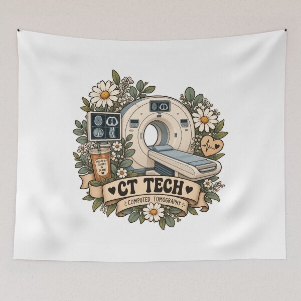Item preview, Botanical CT Tech Life - Computed Tomography Technologist designed and sold by LUX2Boutique ★★★★★.