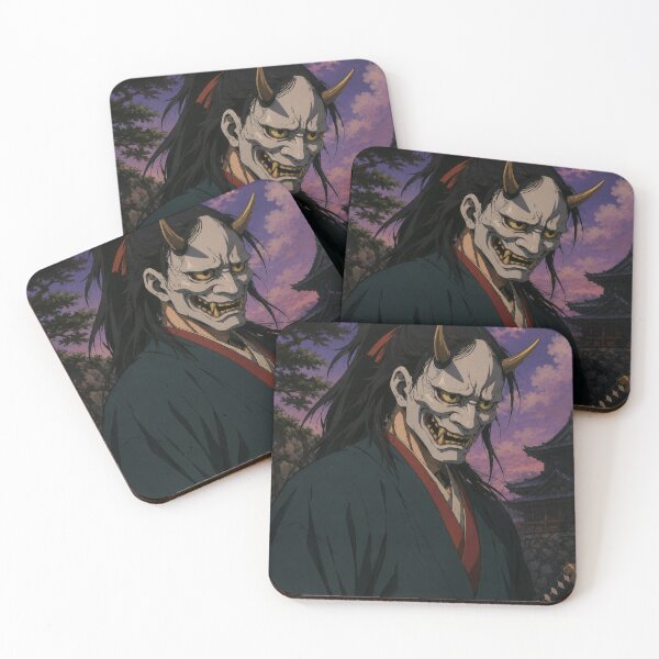 Item preview, Japanese Hannya Samurai Moon Guardian designed and sold by bapupa.