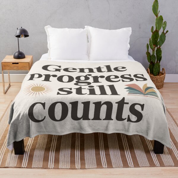 Item preview, Gentle Progress Still Counts Study Quote designed and sold by TrendMorphic.