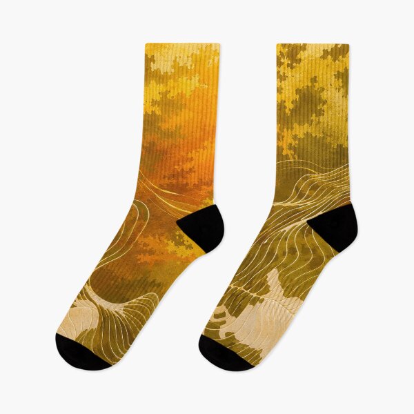 Item preview, Warm Abstract Waves — Golden Earthy Flow Art designed and sold by behappyandrelax.