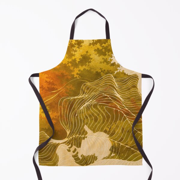 Item preview, Warm Abstract Waves — Golden Earthy Flow Art designed and sold by behappyandrelax.