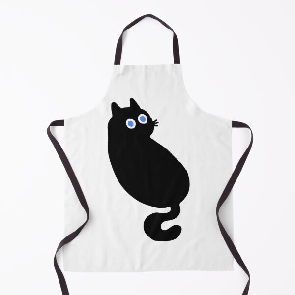 Item preview, Big Eyed Black Cat Back Print designed and sold by Marilia Rosado Studio.