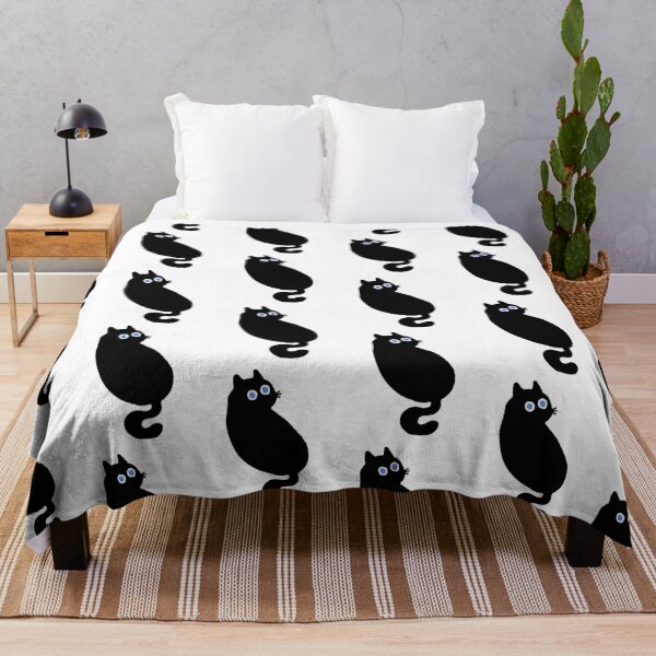 Item preview, Big Eyed Black Cat Back Print designed and sold by Marilia Rosado Studio.