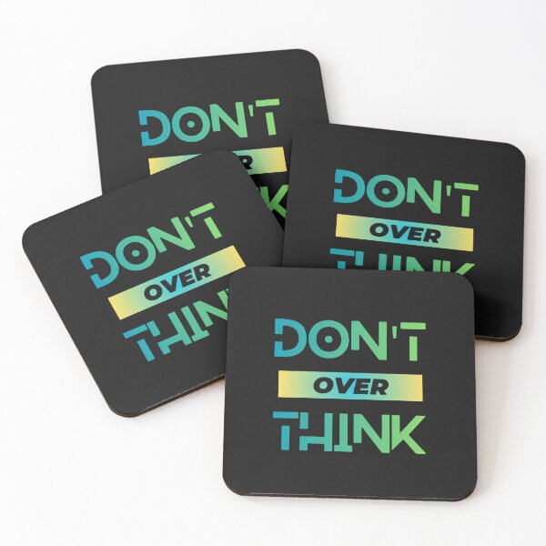 Item preview, DON'T OVER THINK designed and sold by TypeMuse.