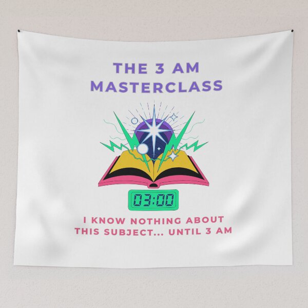 Item preview, The 3 AM Masterclass - Funny ADHD Hyperfocus Meme designed and sold by kryoarts.
