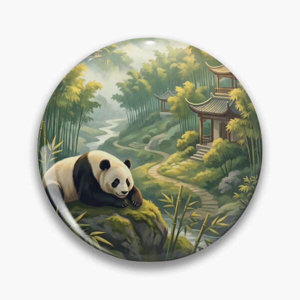 Item preview, Chengdu China Vintage Panda Travel Illustration designed and sold by Bomax121.