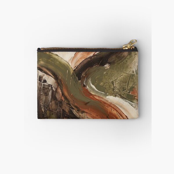 Item preview, Terracotta and Olive Brushstrokes Minimalist Abstract Art designed and sold by Zaramodo.