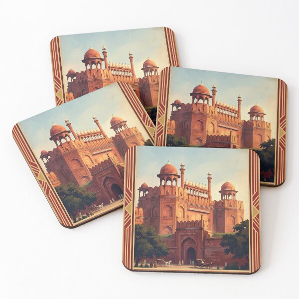 Item preview, Delhi India Vintage Historic Travel Illustration designed and sold by Bomax121.