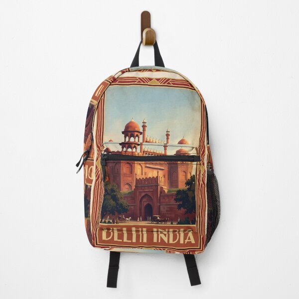 Item preview, Delhi India Vintage Historic Travel Illustration designed and sold by Bomax121.