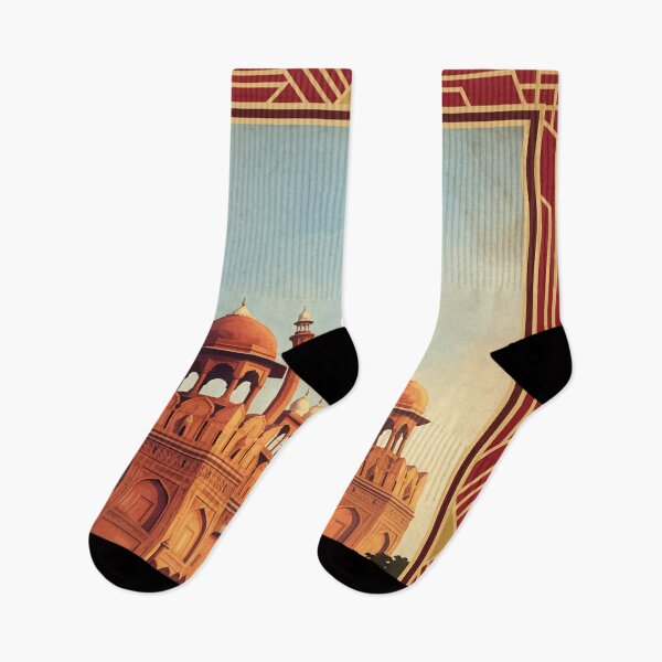 Item preview, Delhi India Vintage Historic Travel Illustration designed and sold by Bomax121.