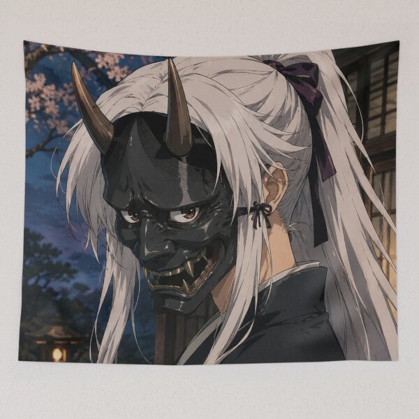 Item preview, Japanese Hannya Samurai Night Ronin designed and sold by bapupa.