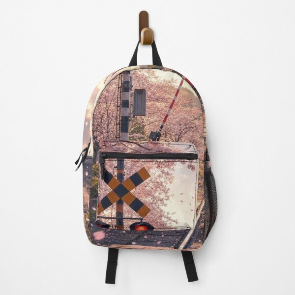 Item preview, Sakura Railroad Crossing Japanese Train Spring Blossom Aesthetic designed and sold by vekotpu.