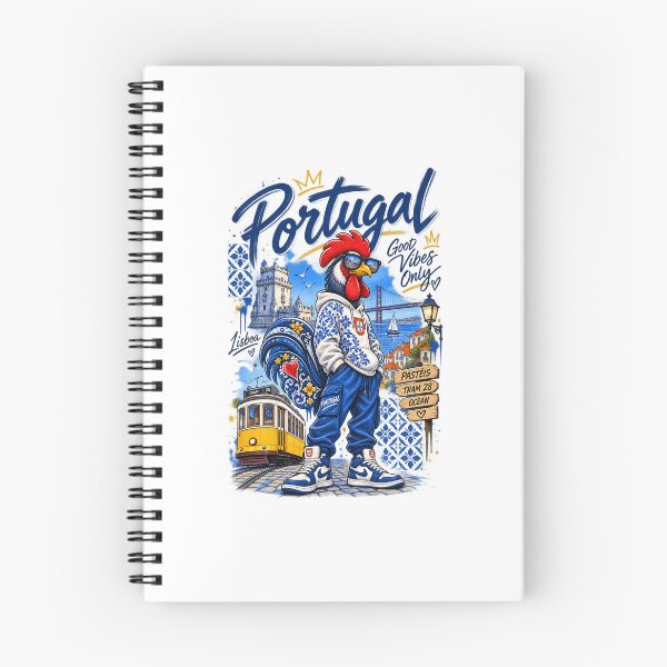 Item preview, Portuguese Rooster Azulejo Streetwear designed and sold by FurryPrintLab-FurryPrintLabDesign.