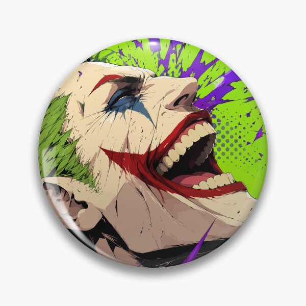 Item preview, Laughing Clown Villain Maniacal Grin Comic Pop Art Graphic designed and sold by The Upside Down.