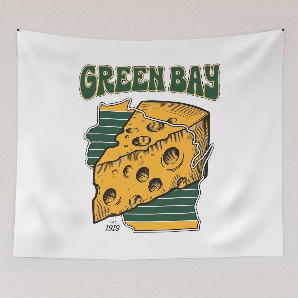 Item preview, Retro Wisconsin State Cheese Football Fan T-Shirt designed and sold by JasonWolf63697.