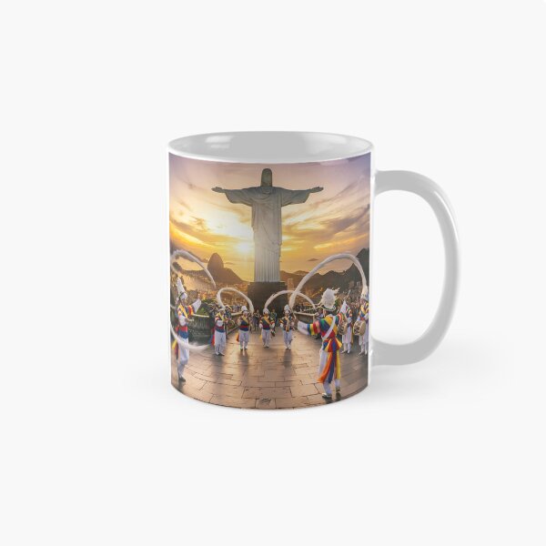 Item preview, Korean Traditional Pungmul Nori & Sangmo Spinning at Christ the Redeemer Rio Art Print, Cultural Fusion Design designed and sold by SOOstudio73.