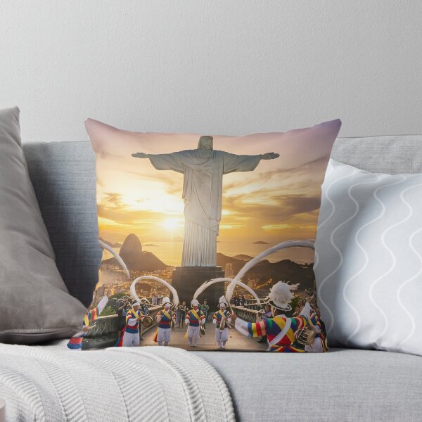 Item preview, Korean Traditional Pungmul Nori & Sangmo Spinning at Christ the Redeemer Rio Art Print, Cultural Fusion Design designed and sold by SOOstudio73.