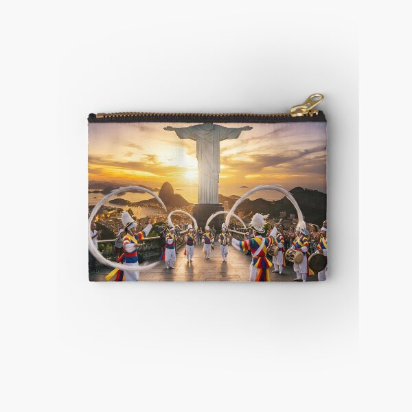 Item preview, Korean Traditional Pungmul Nori & Sangmo Spinning at Christ the Redeemer Rio Art Print, Cultural Fusion Design designed and sold by SOOstudio73.
