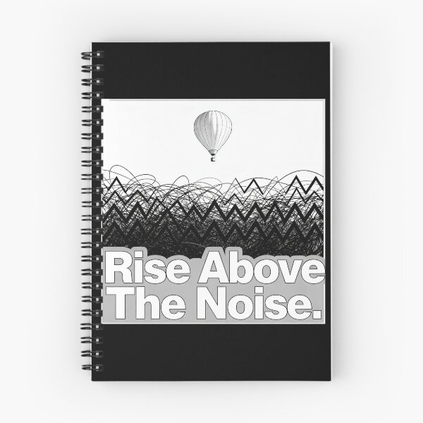 Item preview, Rise Above The Noise – Vintage Hot Air Balloon Above And Beyond Motivational & Inspirational Quotes designed and sold by Ideeplyfeltit.